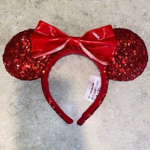 Authentic Disney Red Sequin Ears